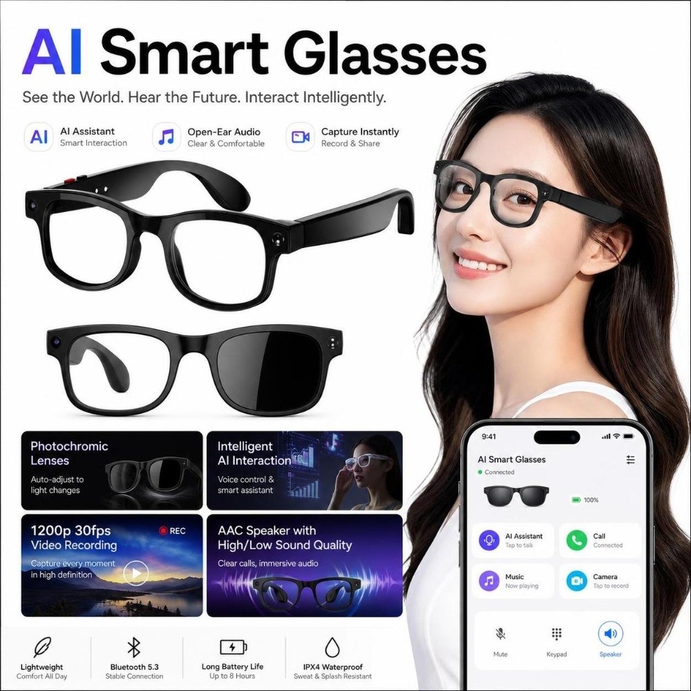 نظارات ذكية 2 في 1 بتقنية الذك - مراجعة Blue Light Glasses وسعره