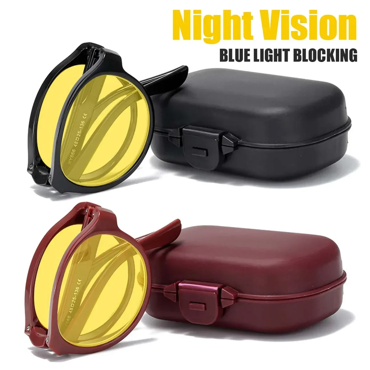 نظارات قراءة قابلة للطي مع حاف - مراجعة Blue Light Glasses وسعره