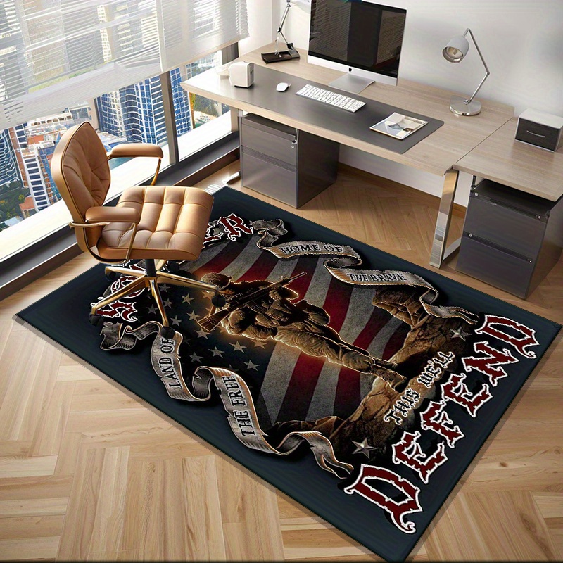 سجادة وطنية للجندي الأمريكي لل - مراجعة Home Office Design Ideas وسعره